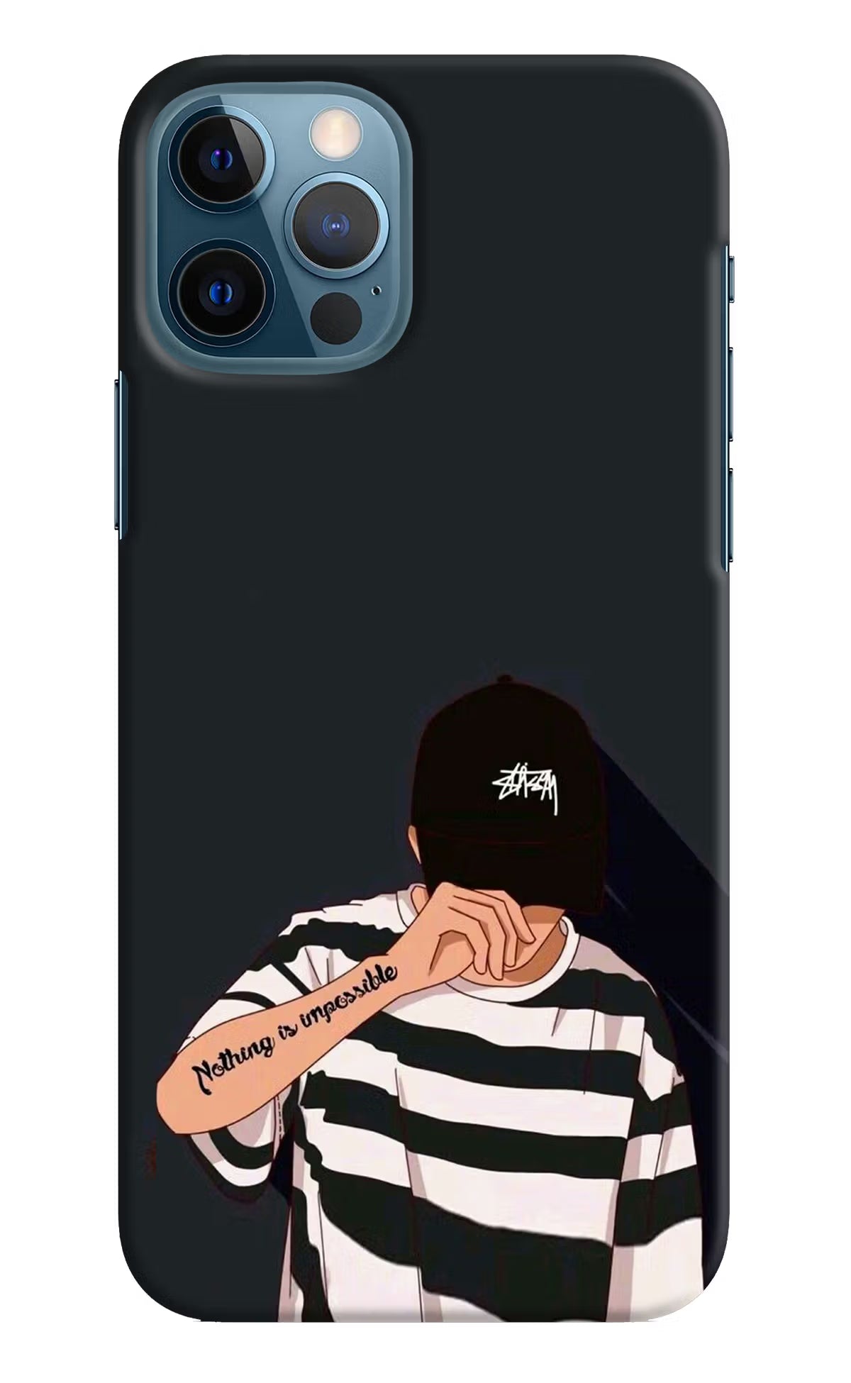 Aesthetic Boy iPhone 12 Pro Hard Case Back Cover by Casekaro
