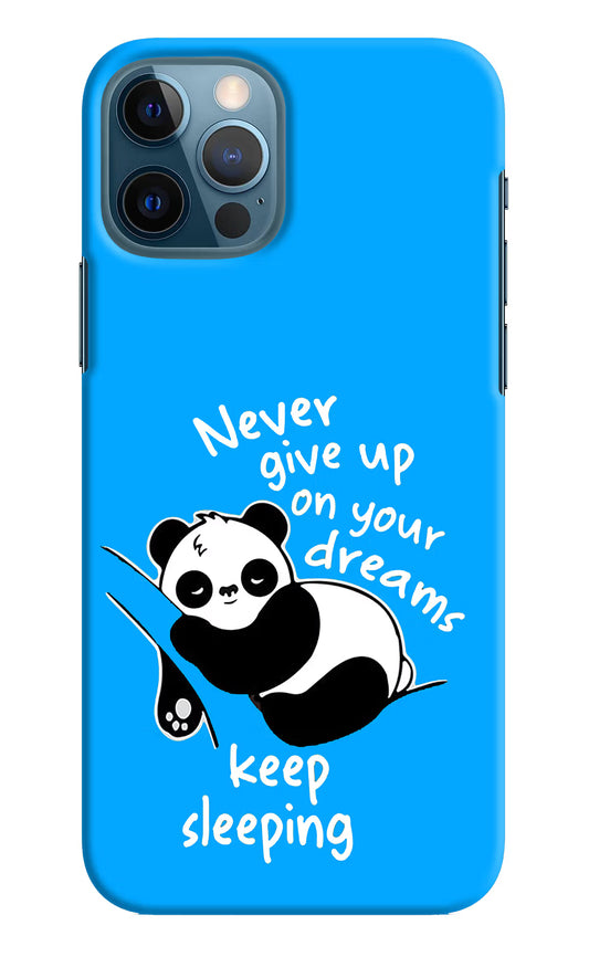 Keep Sleeping iPhone 12 Pro Hard Case Back Cover by Casekaro