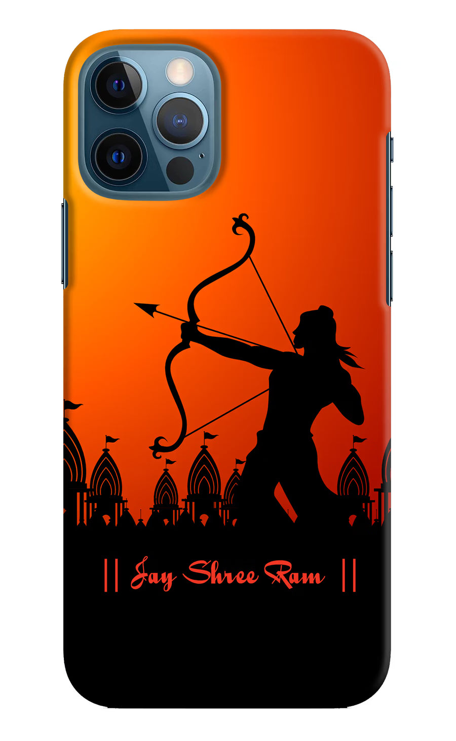 Lord Ram - 4 iPhone 12 Pro Back Cover, Hard case