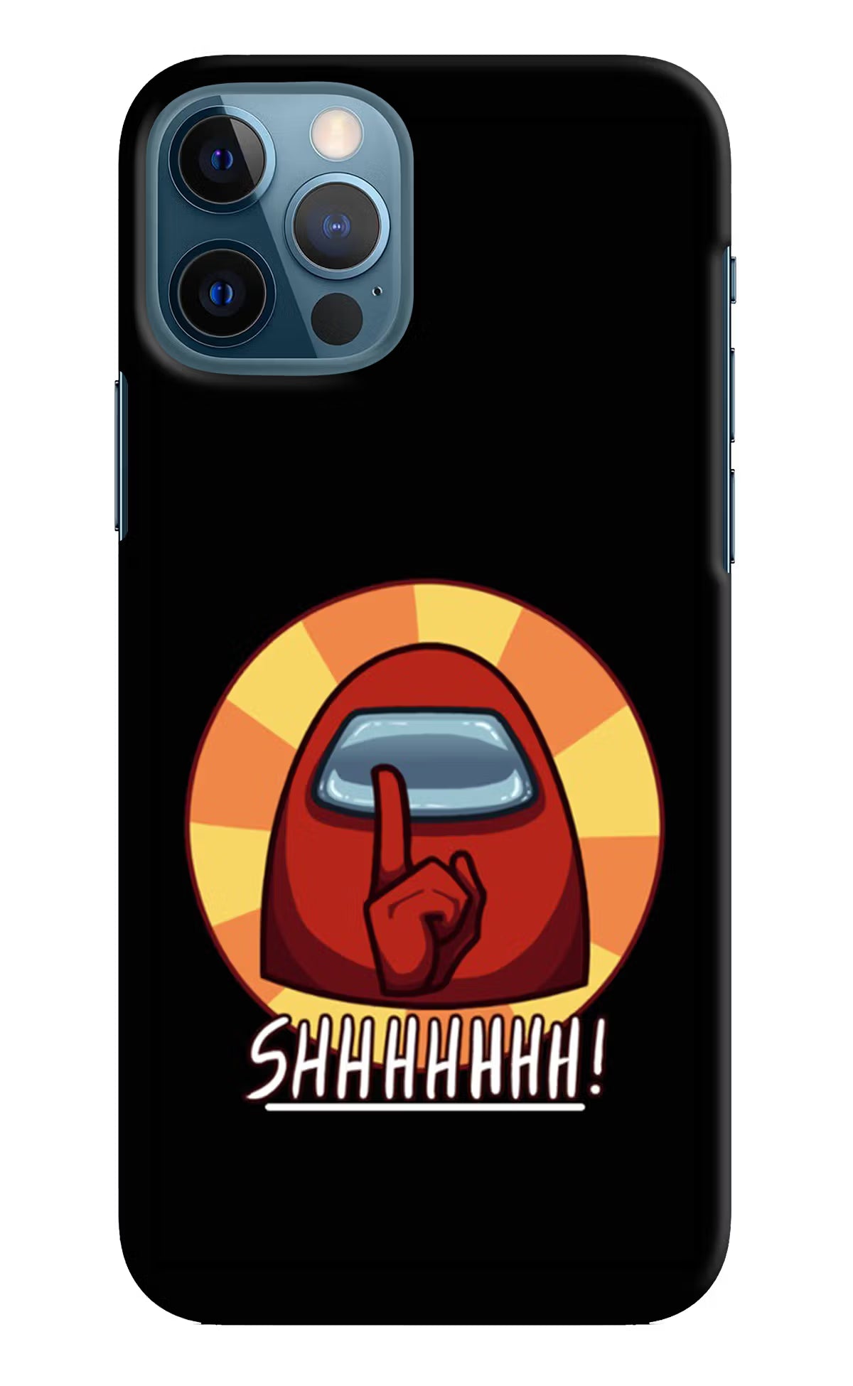 Among Us Shhh! iPhone 12 Pro Hard Case Back Cover by Casekaro
