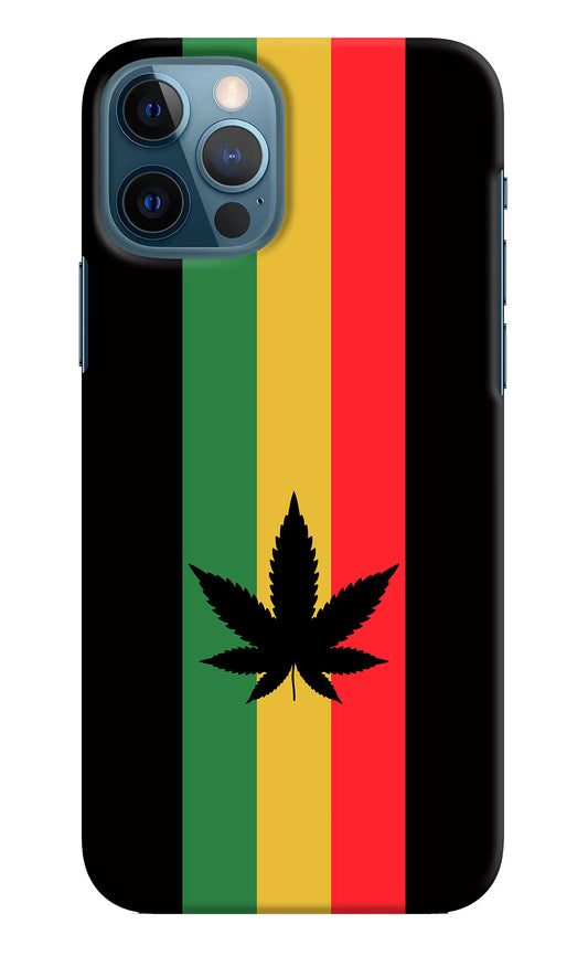 Weed Flag iPhone 12 Pro Hard Case Back Cover by Casekaro