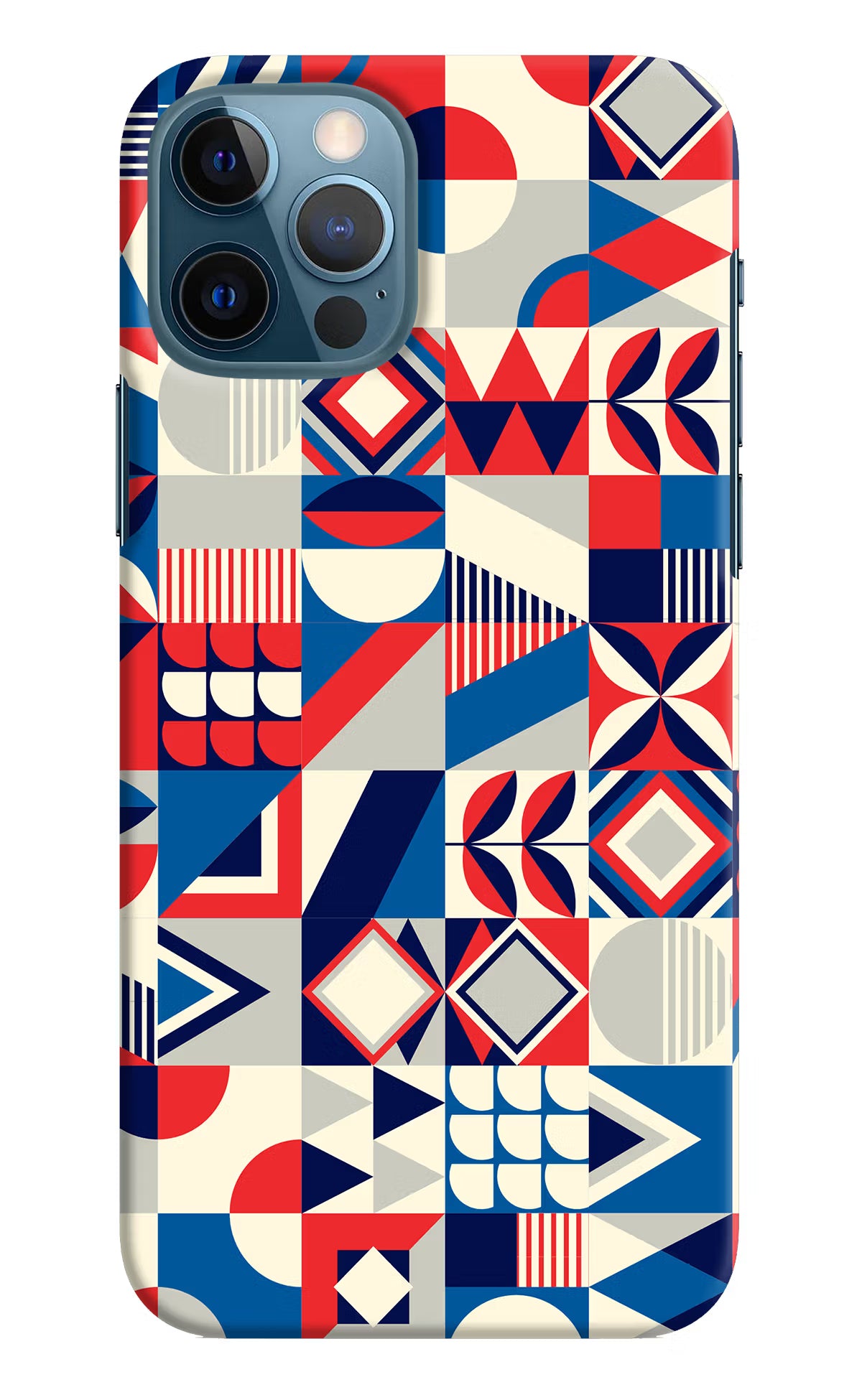 Colorful Pattern iPhone 12 Pro Hard Case Back Cover by Casekaro