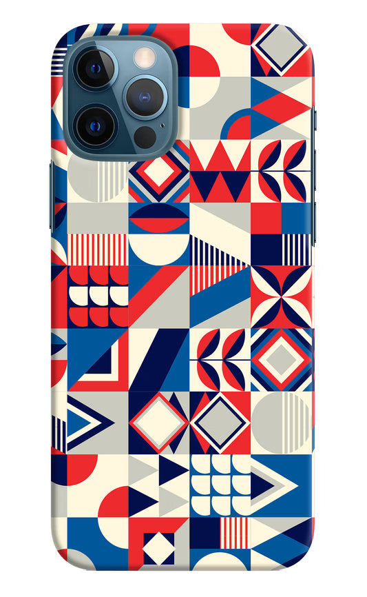 Colorful Pattern iPhone 12 Pro Hard Case Back Cover by Casekaro
