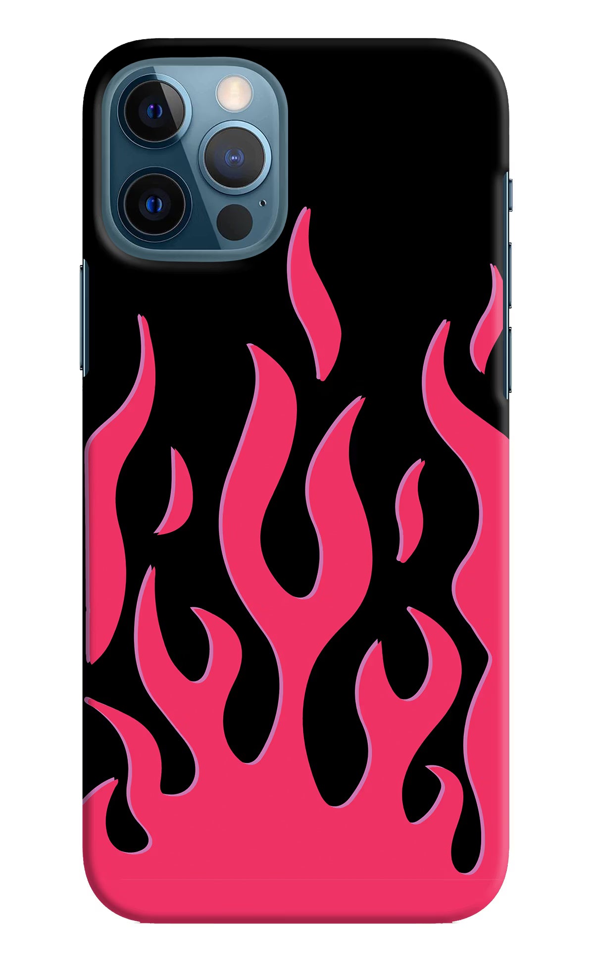 Fire Flames iPhone 12 Pro Hard Case Back Cover by Casekaro