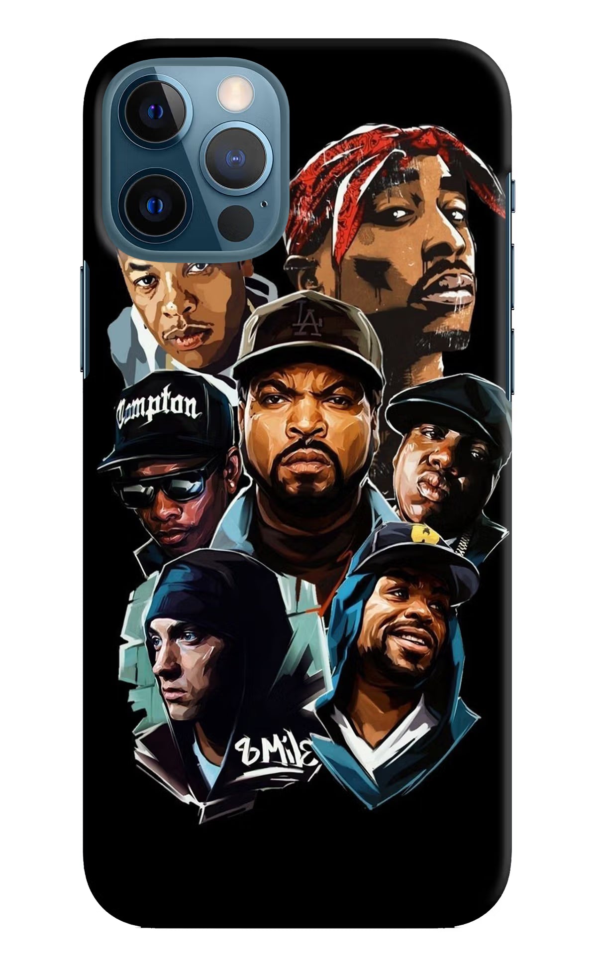 Rappers iPhone 12 Pro Hard Case Back Cover by Casekaro
