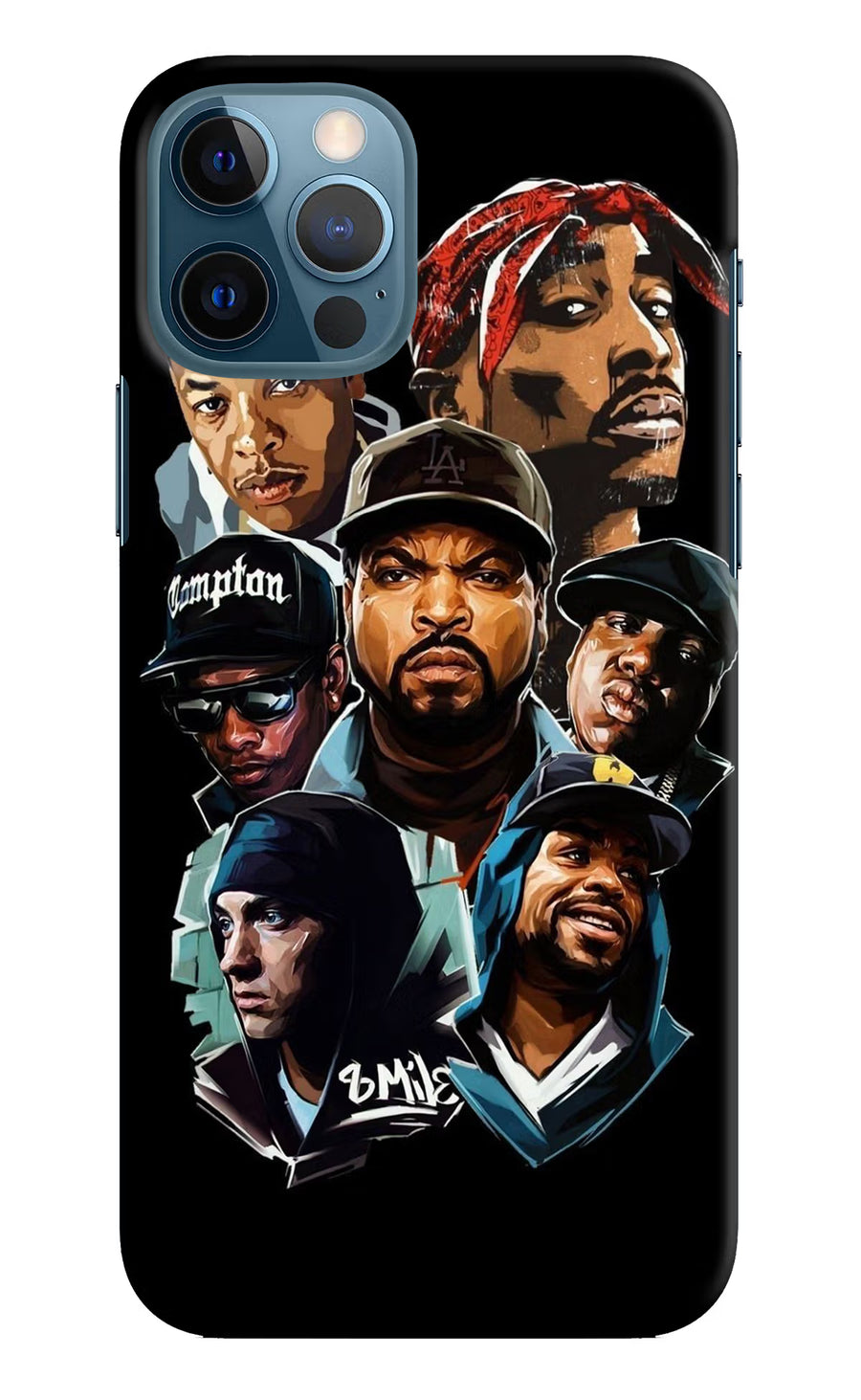 Rappers iPhone 12 Pro Back Cover, Hard case