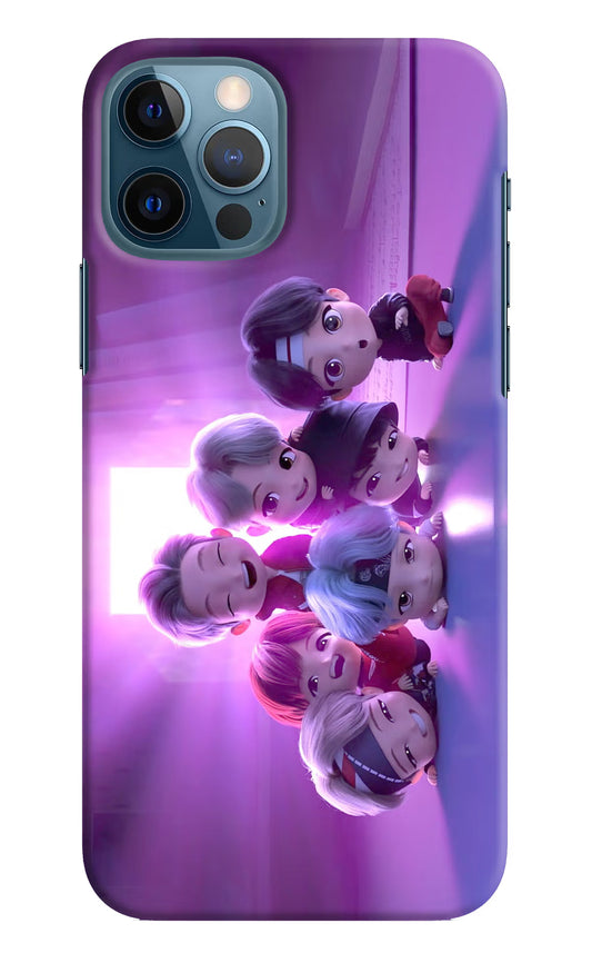 BTS Chibi iPhone 12 Pro Hard Case Back Cover by Casekaro