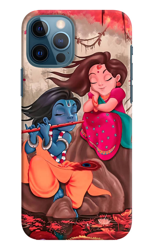 Radhe Krishna iPhone 12 Pro Hard Case Back Cover by Casekaro