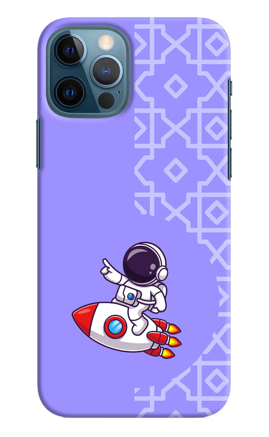Cute Astronaut iPhone 12 Pro Hard Case Back Cover by Casekaro