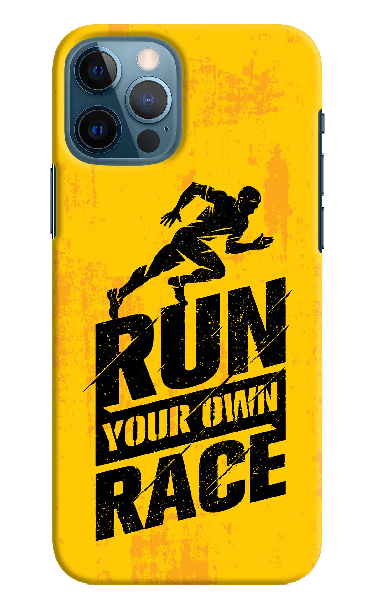Run Your Own Race iPhone 12 Pro Hard Case Back Cover by Casekaro