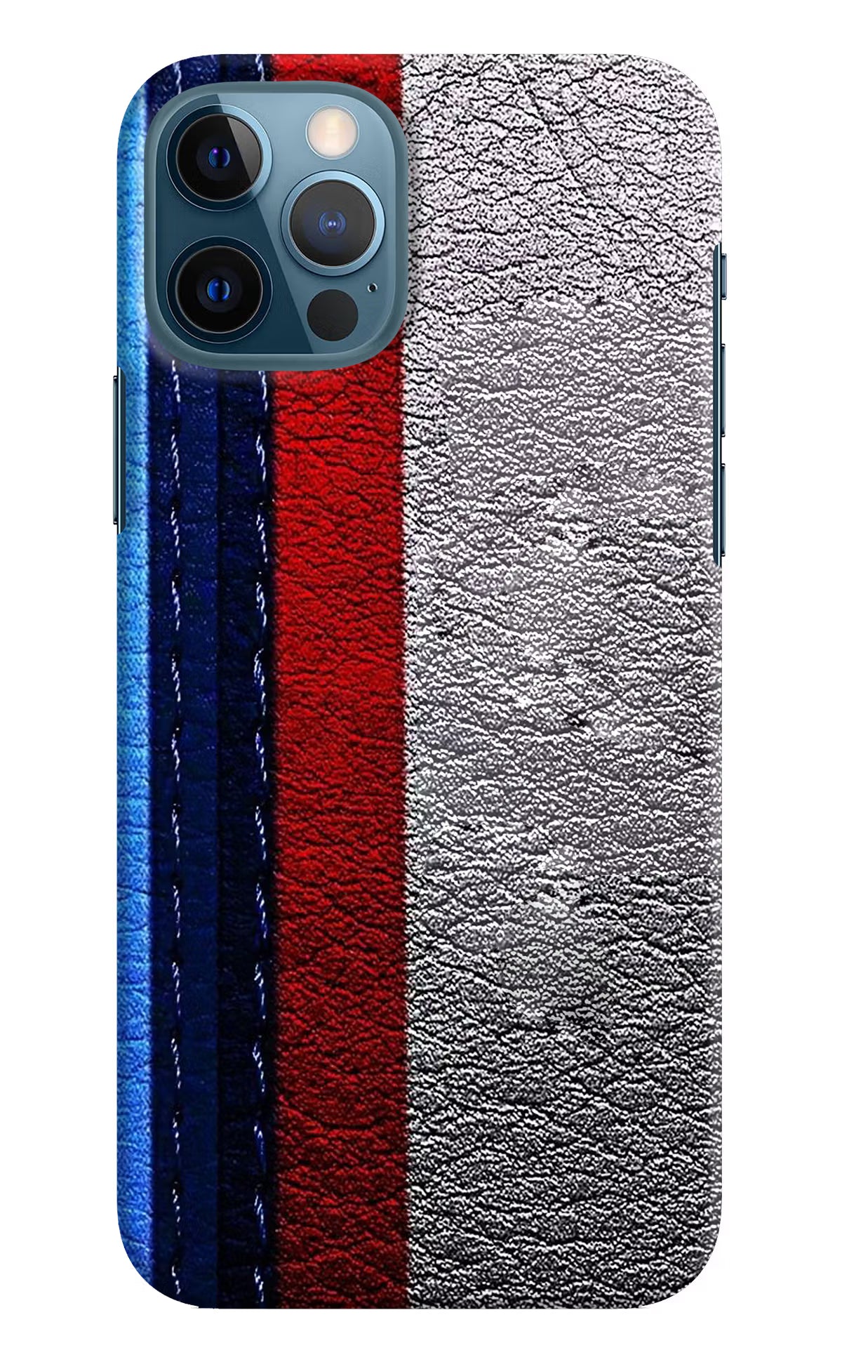 BMW Stripes iPhone 12 Pro Hard Case Back Cover by Casekaro
