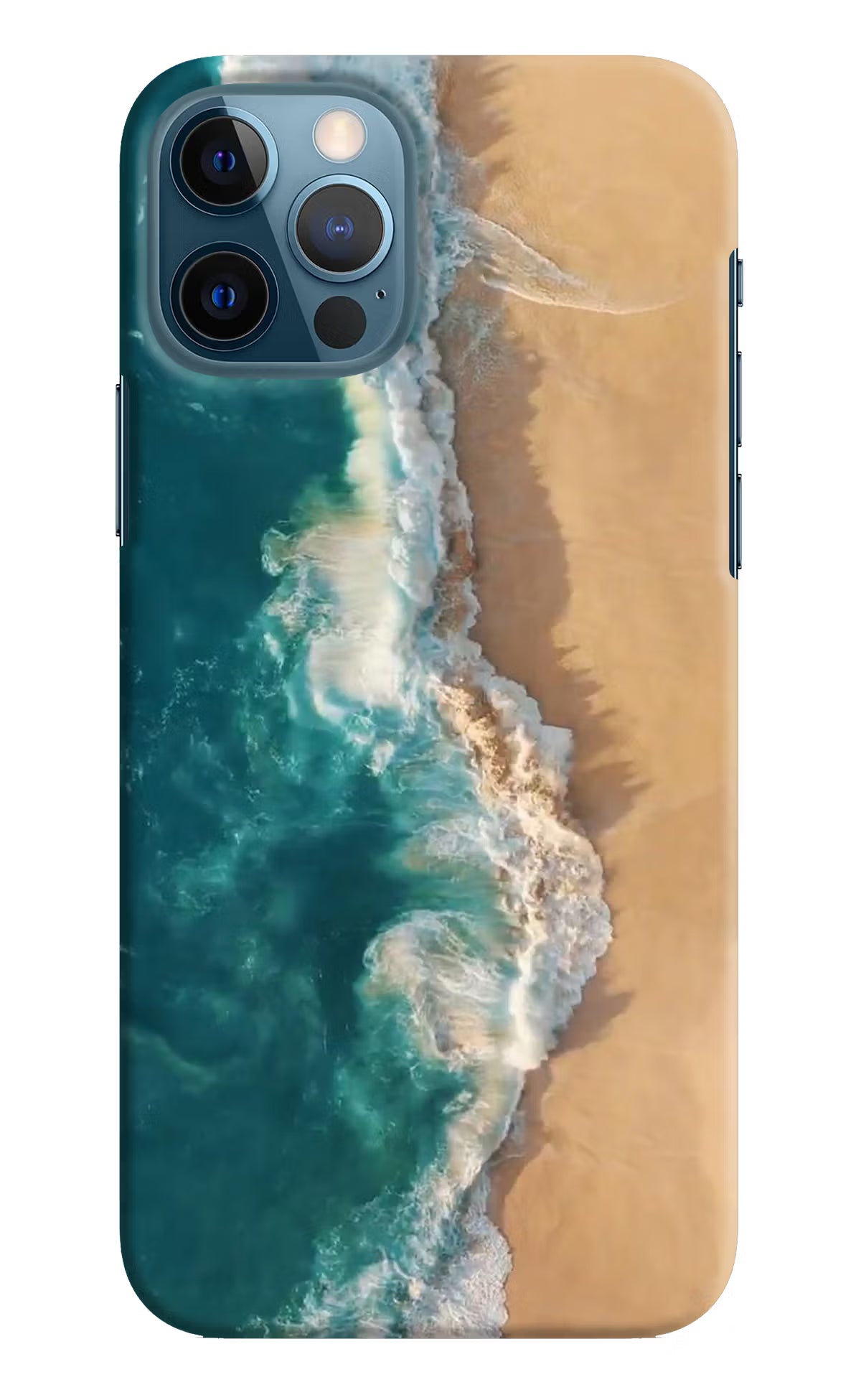 Ocean Beach iPhone 12 Pro Hard Case Back Cover by Casekaro