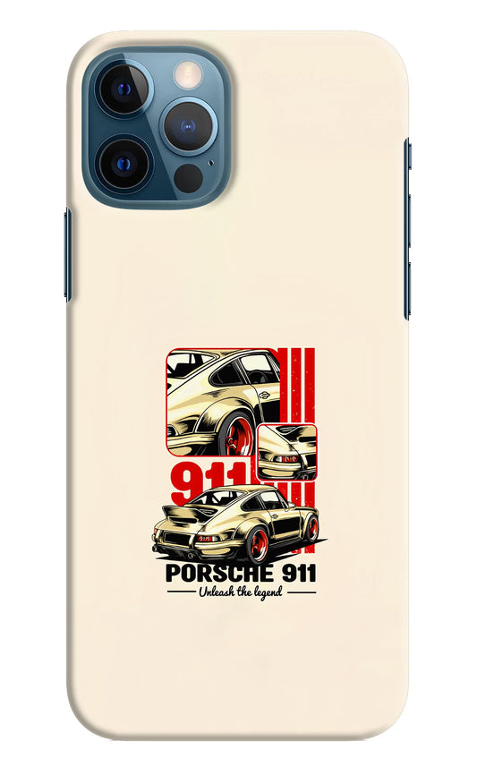 Classic Porsche 911 iPhone 12 Pro Hard Case Back Cover by Casekaro