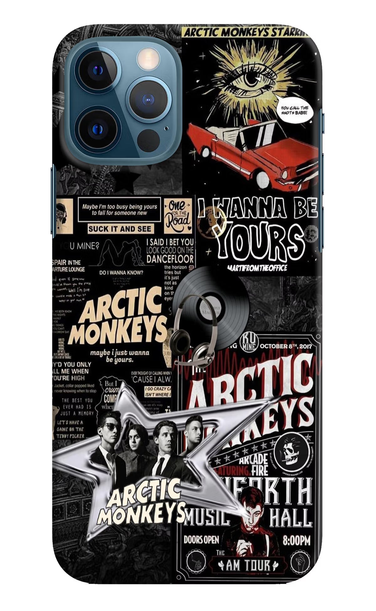 Arctic Monkeys iPhone 12 Pro Hard Case Back Cover by Casekaro