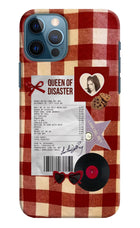 Queen of Disaster iPhone 12 Pro Hard Case Back Cover by Casekaro