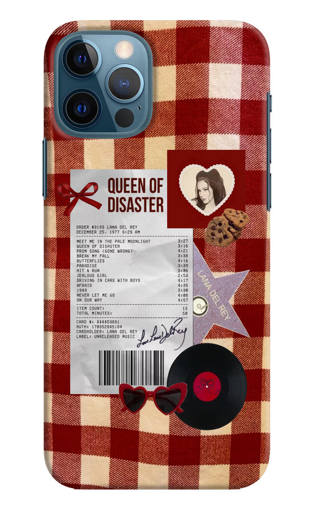 Queen of Disaster iPhone 12 Pro Hard Case Back Cover by Casekaro