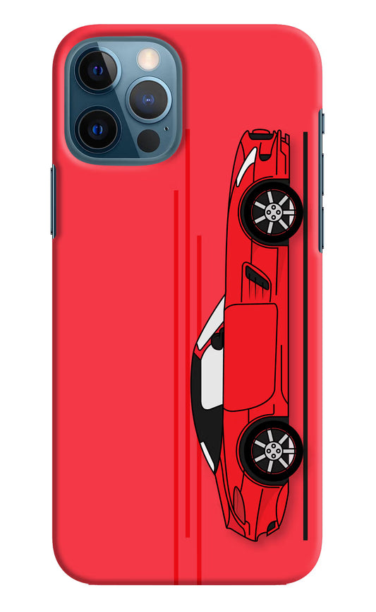 Red Velocity iPhone 12 Pro Hard Case Back Cover by Casekaro