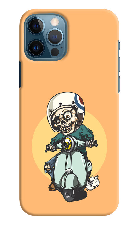 Undead Biker iPhone 12 Pro Hard Case Back Cover by Casekaro
