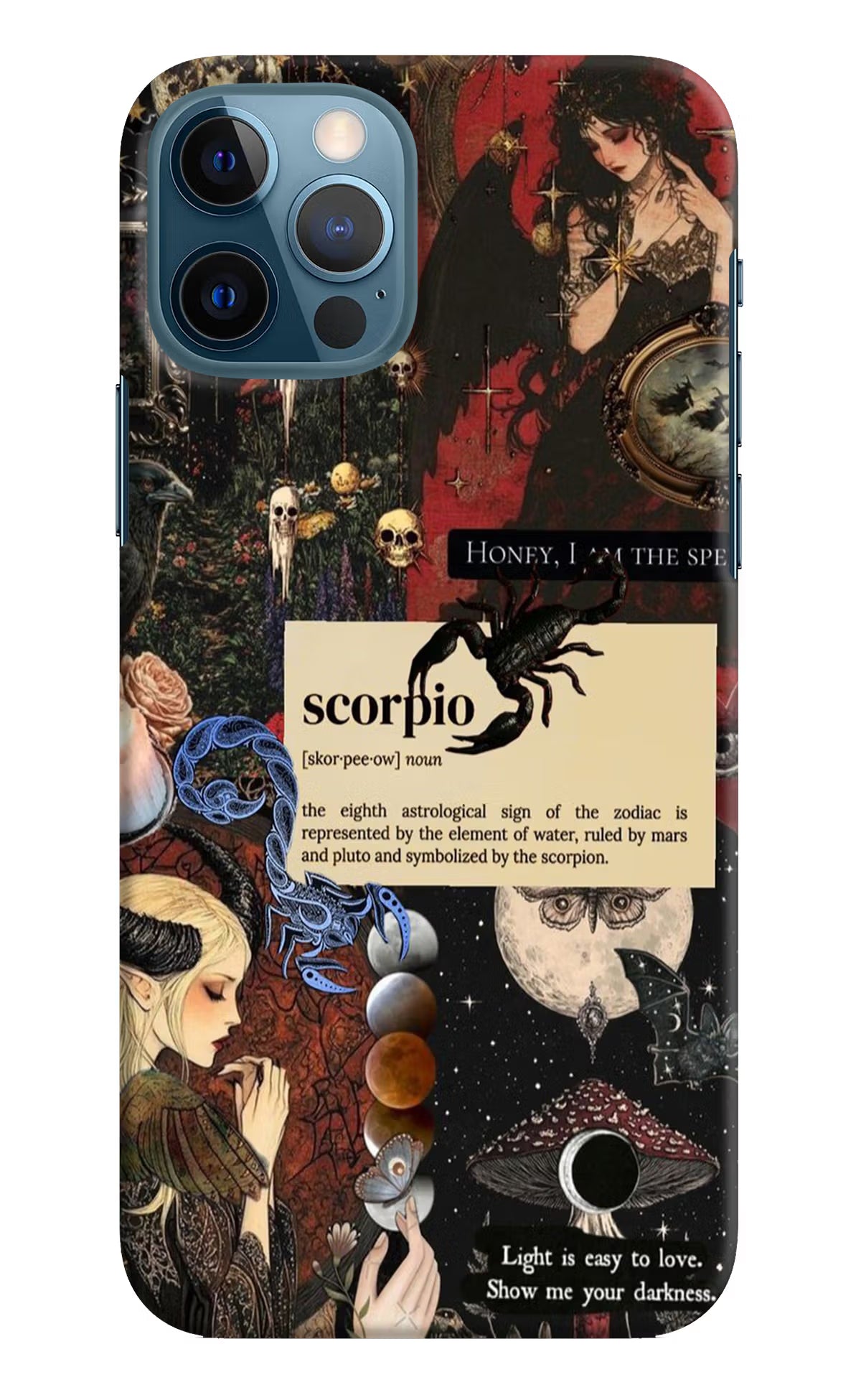 Scorpio Zodiac iPhone 12 Pro Hard Case Back Cover by Casekaro