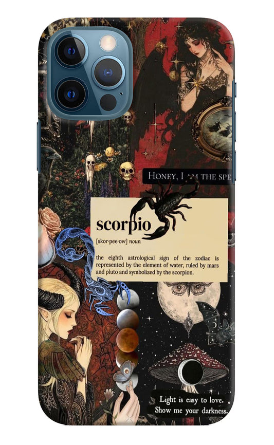 Scorpio Zodiac iPhone 12 Pro Hard Case Back Cover by Casekaro