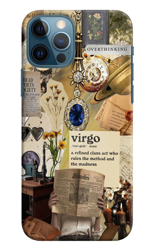 Virgo Zodiac iPhone 12 Pro Hard Case Back Cover by Casekaro