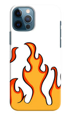 Fired Up – White iPhone 12 Pro Hard Case Back Cover by Casekaro