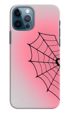 Pink Web iPhone 12 Pro Hard Case Back Cover by Casekaro