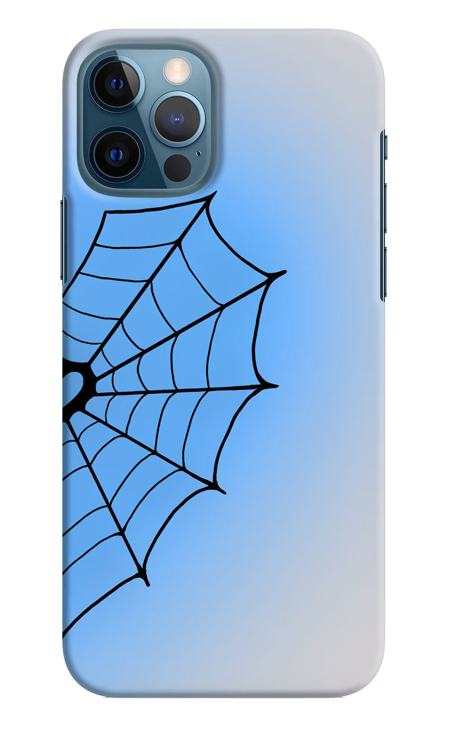 Blue Web iPhone 12 Pro Back Cover, Hard case