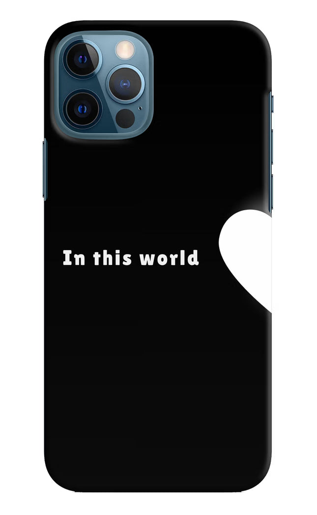 This World iPhone 12 Pro Hard Case Back Cover by Casekaro