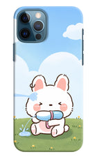 Bunny Treat iPhone 12 Pro Hard Case Back Cover by Casekaro