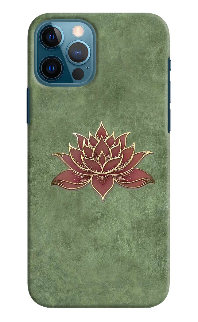 Lotus Grace iPhone 12 Pro Hard Case Back Cover by Casekaro