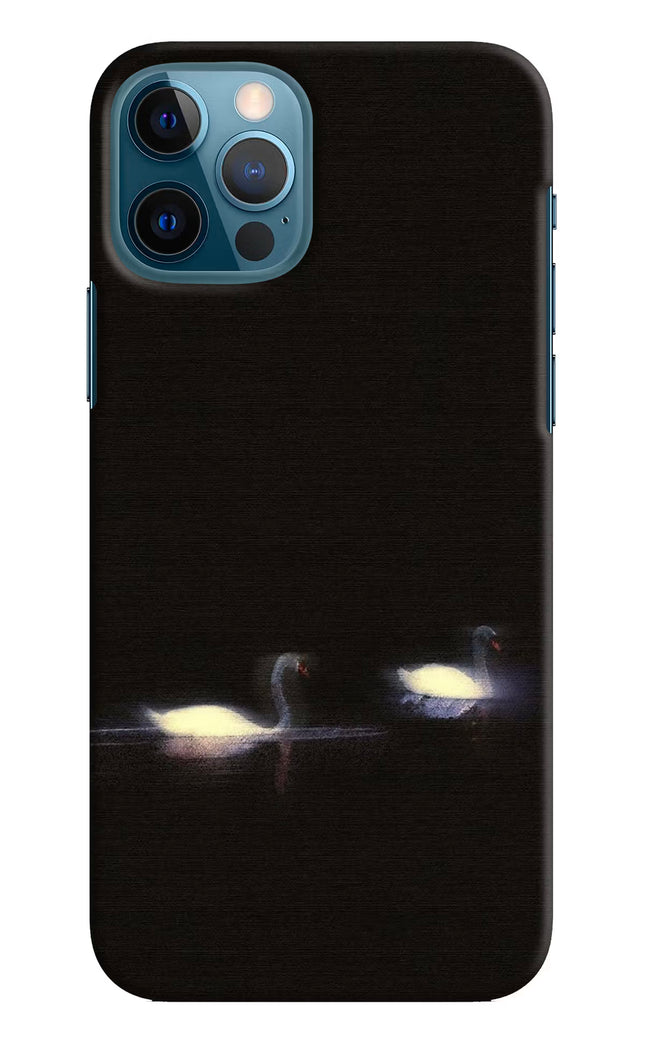 Silent Swans iPhone 12 Pro Hard Case Back Cover by Casekaro