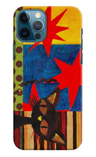 Pop Cat iPhone 12 Pro Hard Case Back Cover by Casekaro