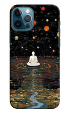 Space Monk iPhone 12 Pro Hard Case Back Cover by Casekaro