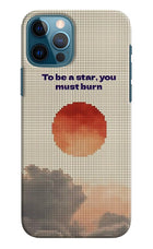 Pixel Sun iPhone 12 Pro Hard Case Back Cover by Casekaro