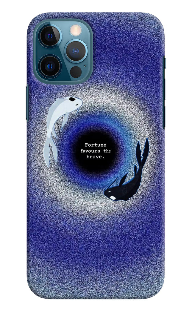 Dark Koi iPhone 12 Pro Hard Case Back Cover by Casekaro
