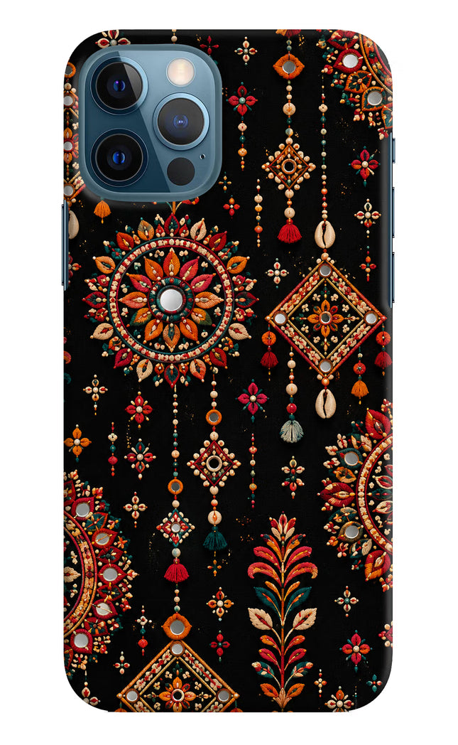 Boho Noir iPhone 12 Pro Hard Case Back Cover by Casekaro