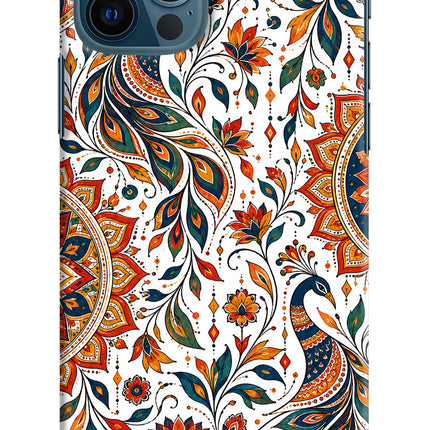 White Mayura iPhone 12 Pro Back Cover