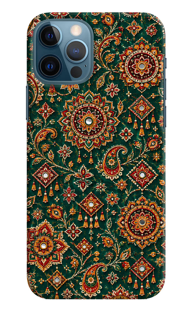 Green Pataka iPhone 12 Pro Hard Case Back Cover by Casekaro