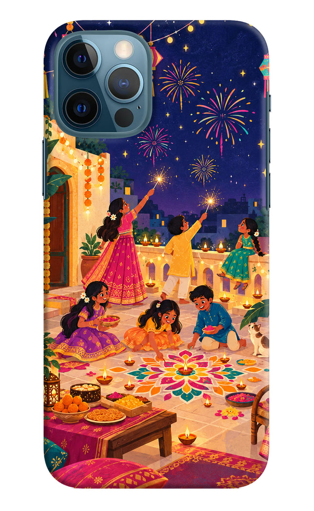 Diwali Night iPhone 12 Pro Hard Case Back Cover by Casekaro