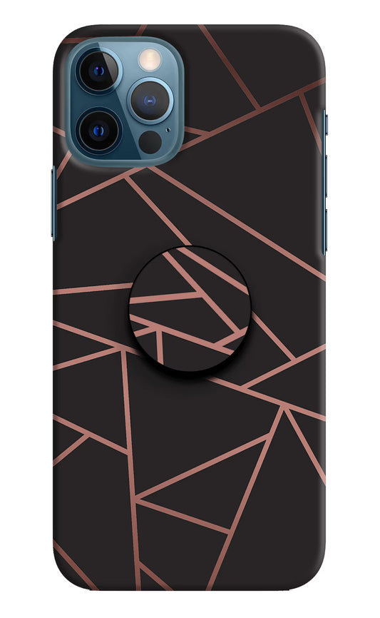Geometric Pattern iPhone 12 Pro Pop Case by Casekaro