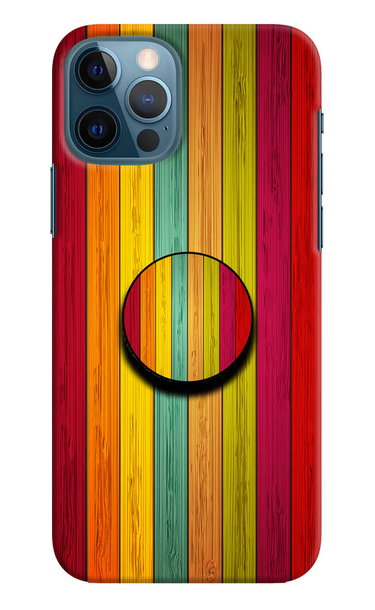 Multicolor Wooden iPhone 12 Pro Pop Case by Casekaro
