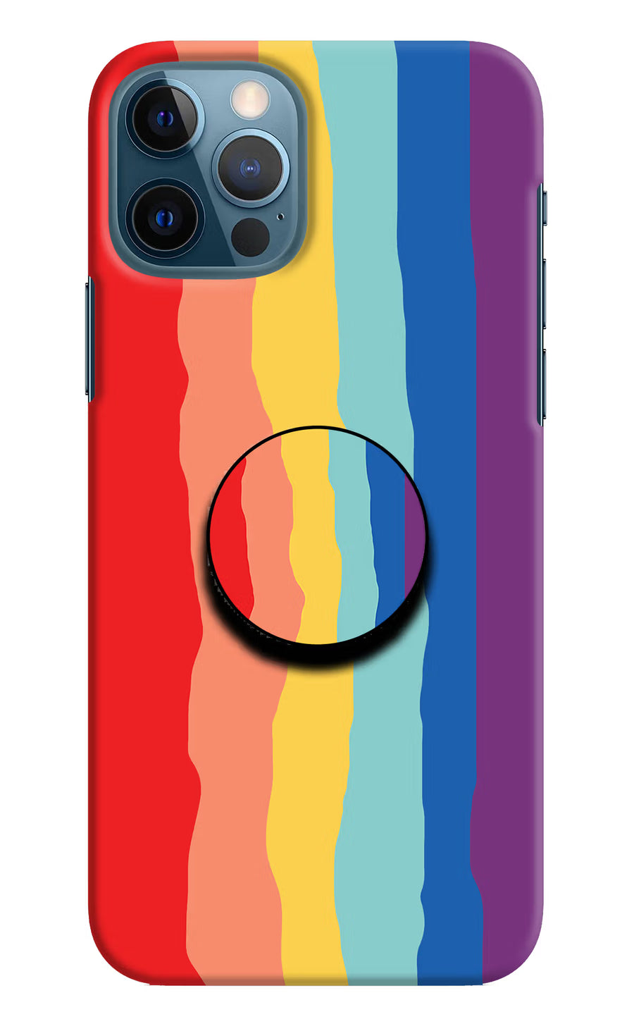 Rainbow iPhone 12 Pro Pop Case, Hard case