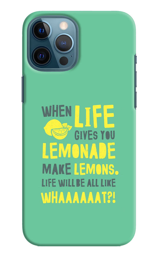 Quote iPhone 12 Pro Max Hard Case Back Cover by Casekaro