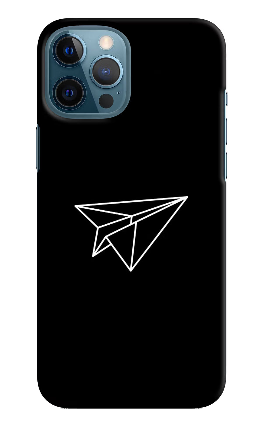 Paper Plane White iPhone 12 Pro Max Back Cover, Hard case