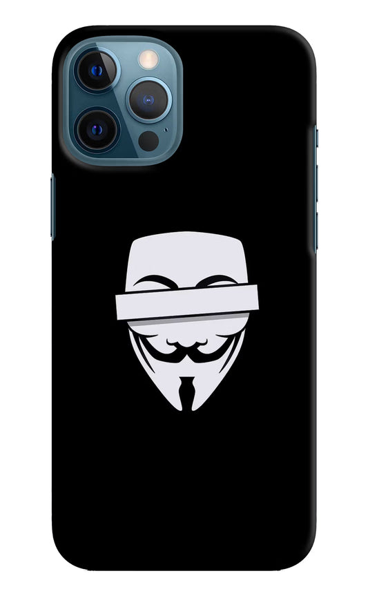 Anonymous Face iPhone 12 Pro Max Hard Case Back Cover by Casekaro