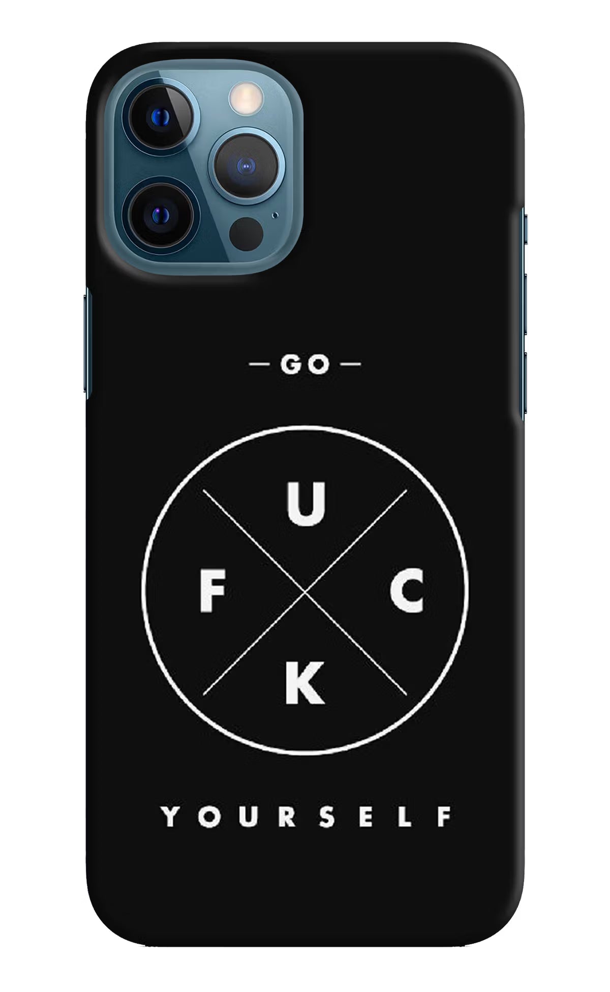 Go Fuck Yourself iPhone 12 Pro Max Hard Case Back Cover by Casekaro