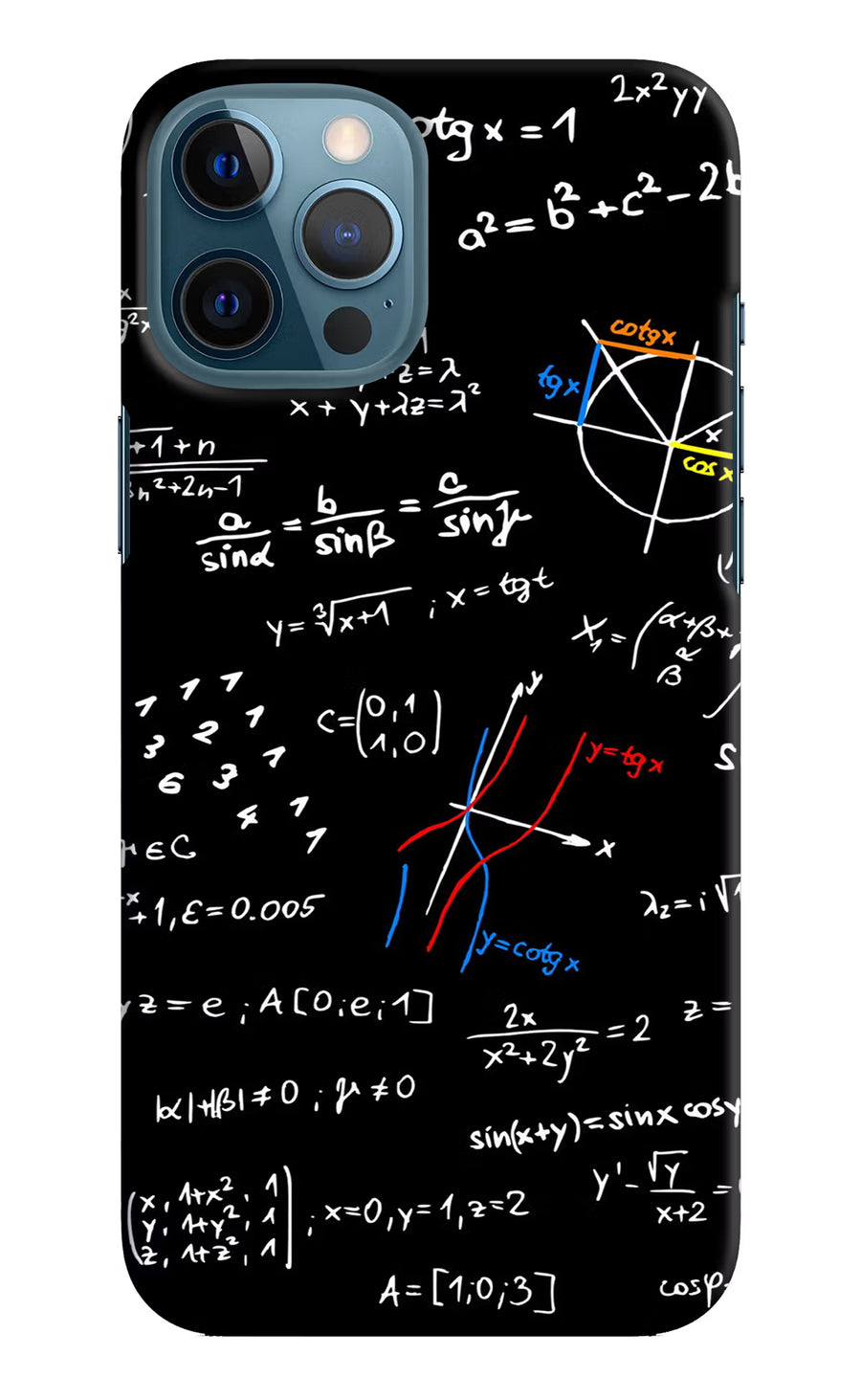 Mathematics Formula iPhone 12 Pro Max Back Cover, Hard case