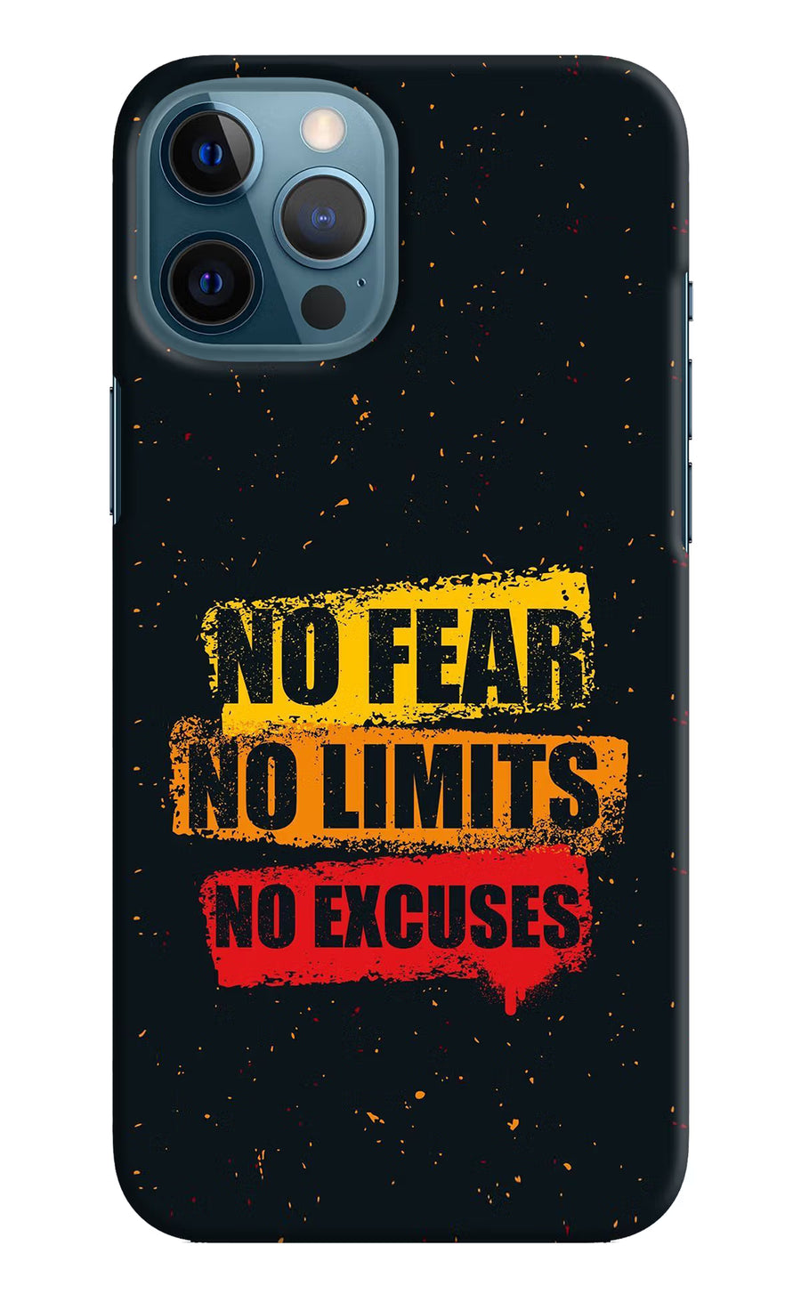 No Fear No Limits No Excuse iPhone 12 Pro Max Back Cover, Hard case