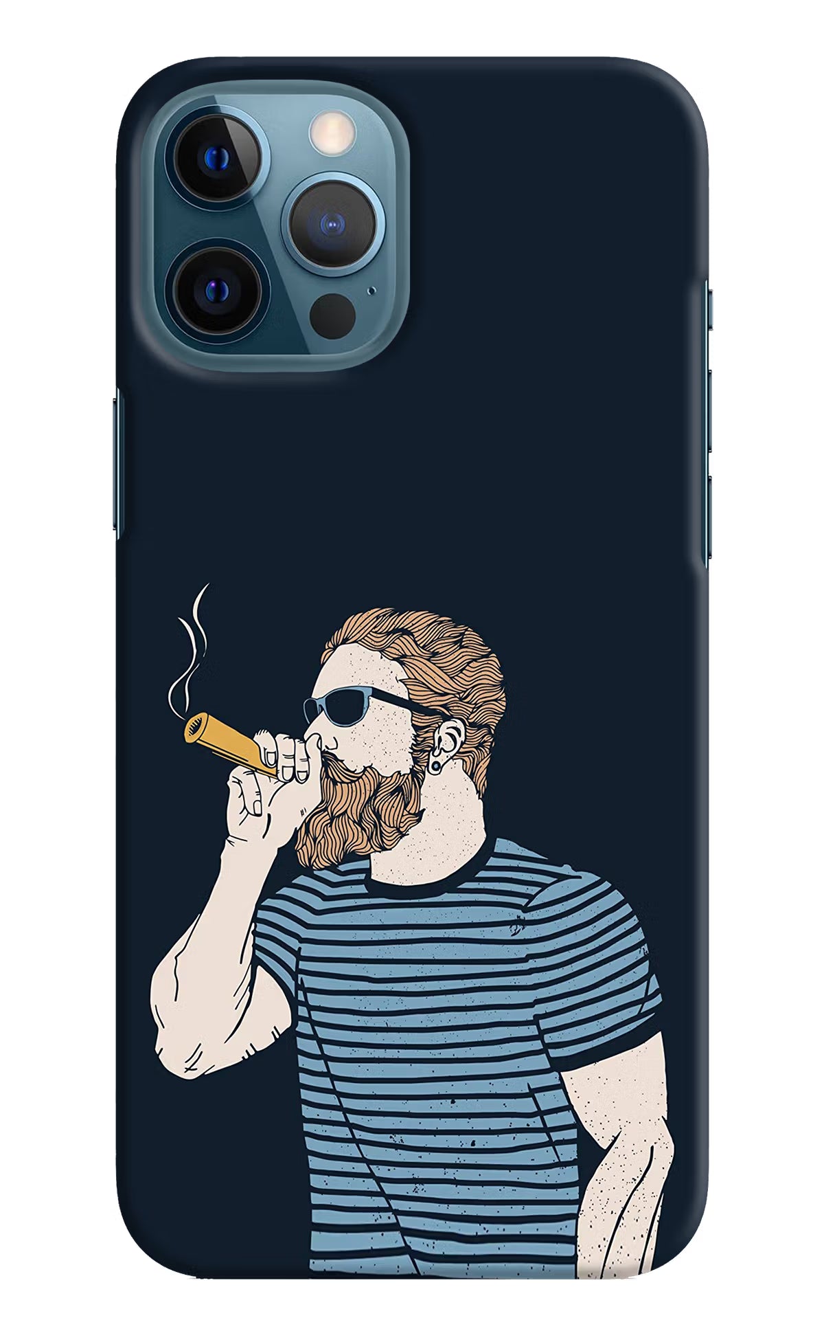 Smoking iPhone 12 Pro Max Hard Case Back Cover by Casekaro